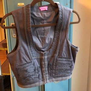 BCBG Charcoal Colored Vest🍀